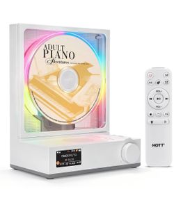 Vertical Portable CD Player Bluetooth 5.4 Two-Way TX/RX 4000mAh New