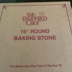Pampered Chef 15” Baking Stone 