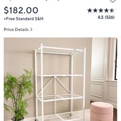 FOLDABLE 4 TIER STORAGE RACK-PRICE DROPPED!!!