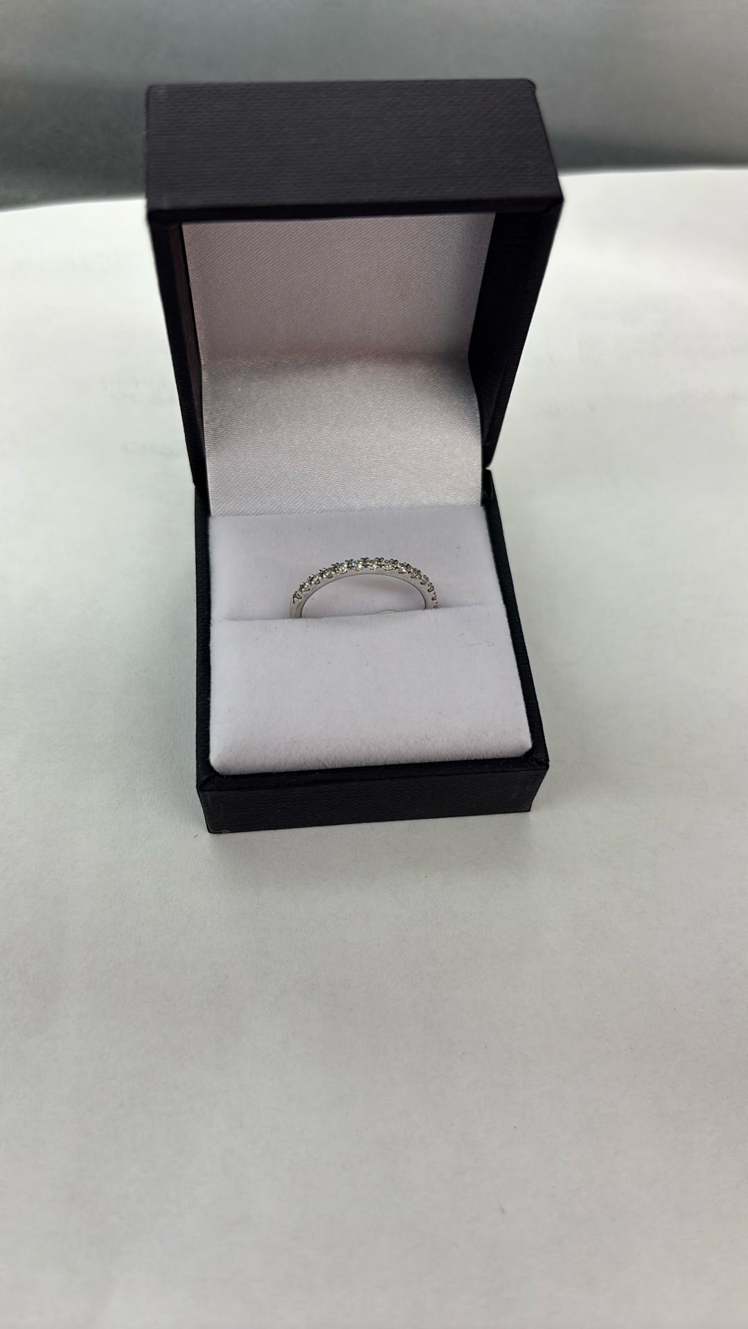 14 K White Gold Diamond Ring