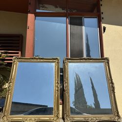 Two Gold mirrors
