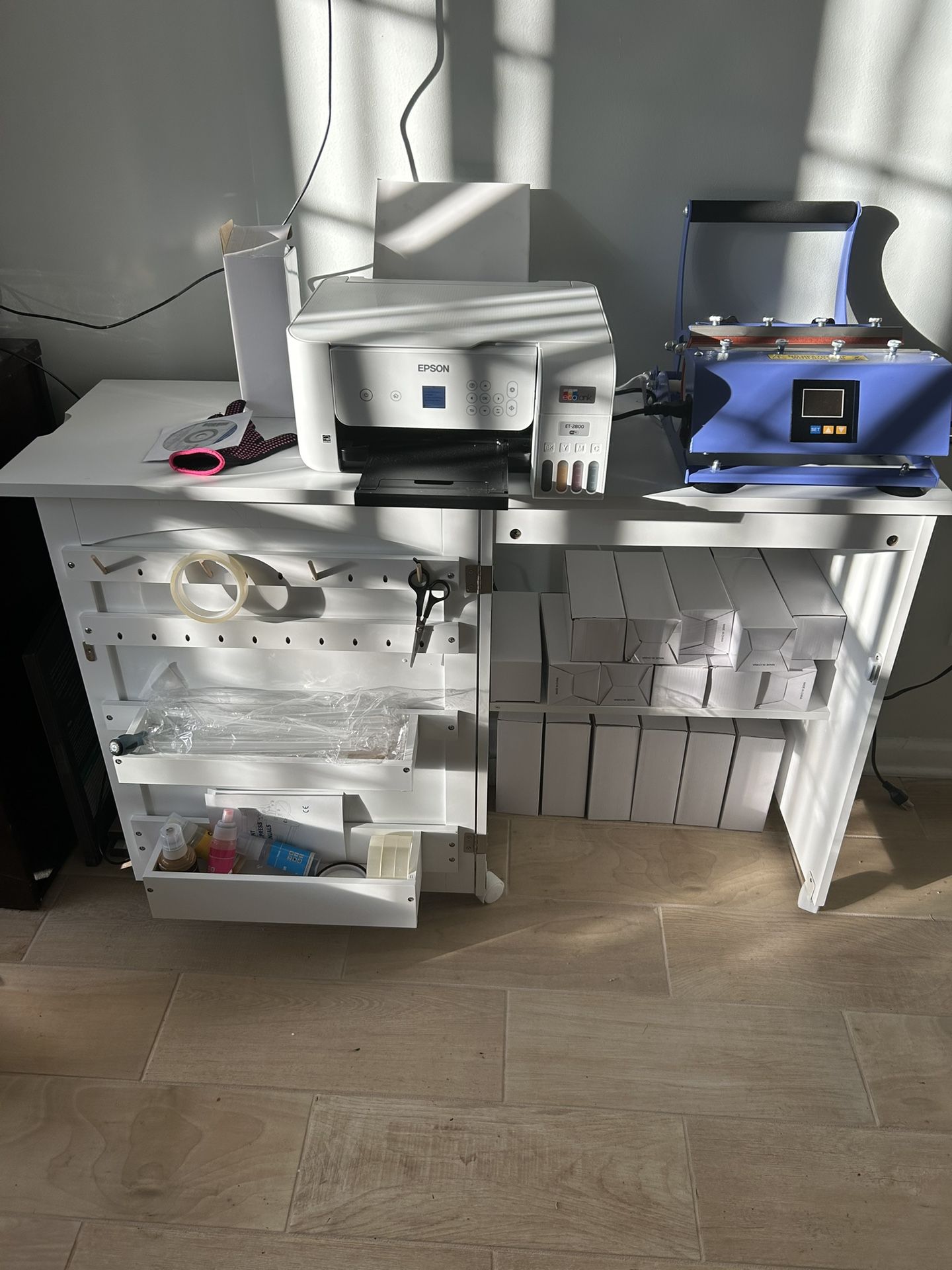 Epson 2800 Printer And Tumbler Press Work Center