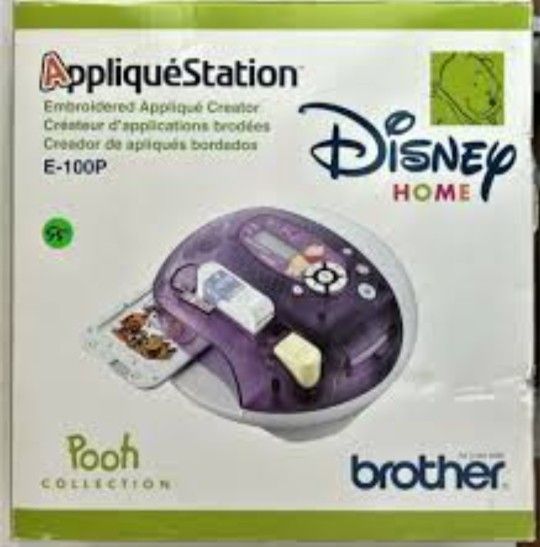 Disney Home Pooh Collection Brother Applique Station Embroidery Machine E-100P