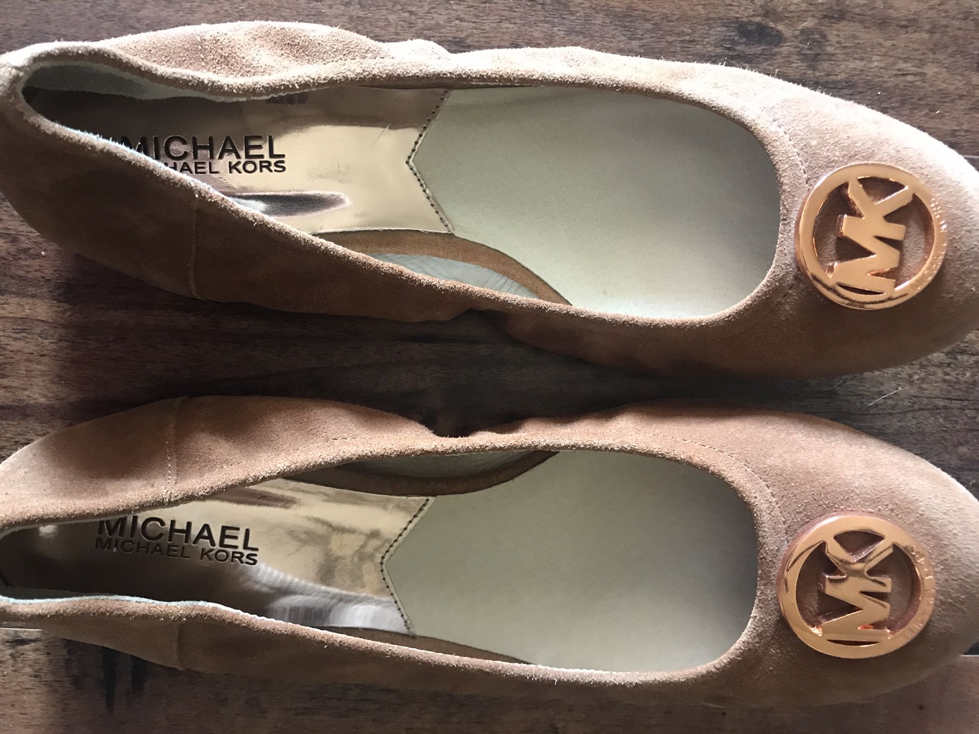 Michael Kors ballet flats 9 1/2 barely worn