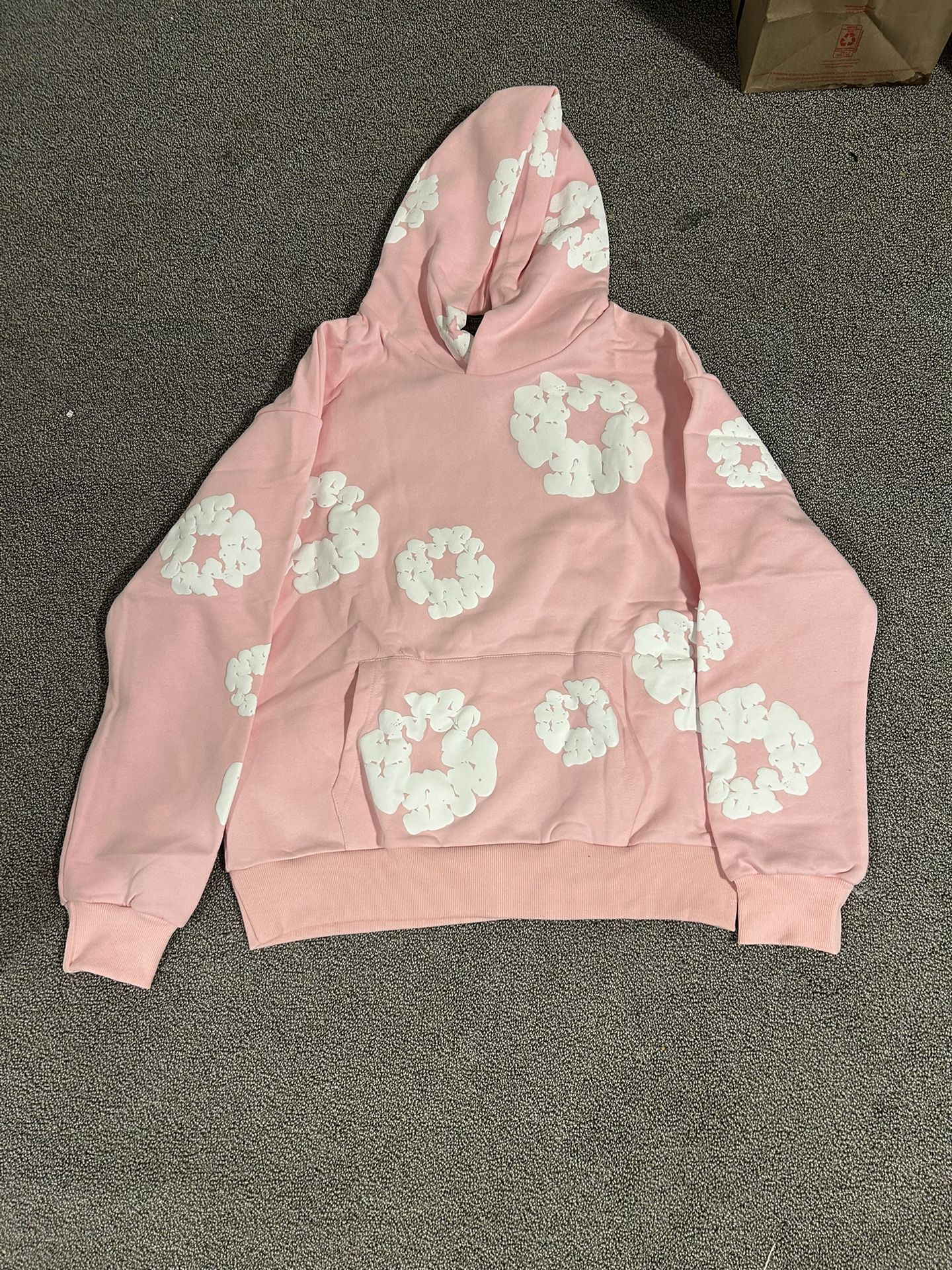 Denim tear hoodie pink and rose hoodie size medium