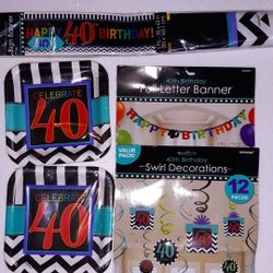 Party decorations  40 years