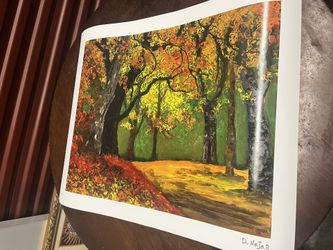 David Najar “Natures Sanctuary” Lithograph With Printed Signature Artwork 