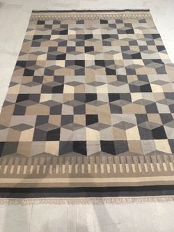 Reversible Handwoven Modern Area Rug