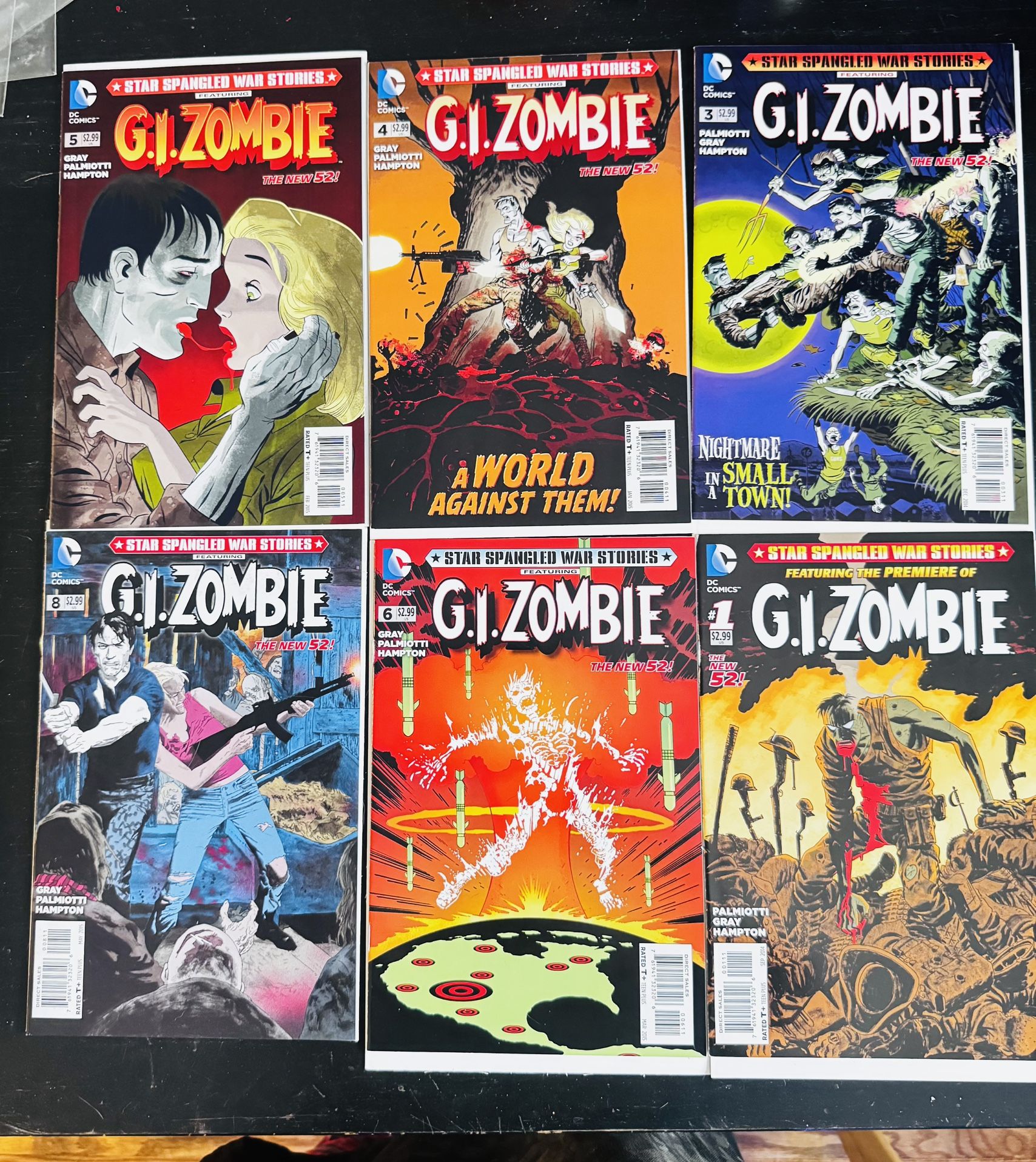 Lot Of 6 GI Zombie Comic Books