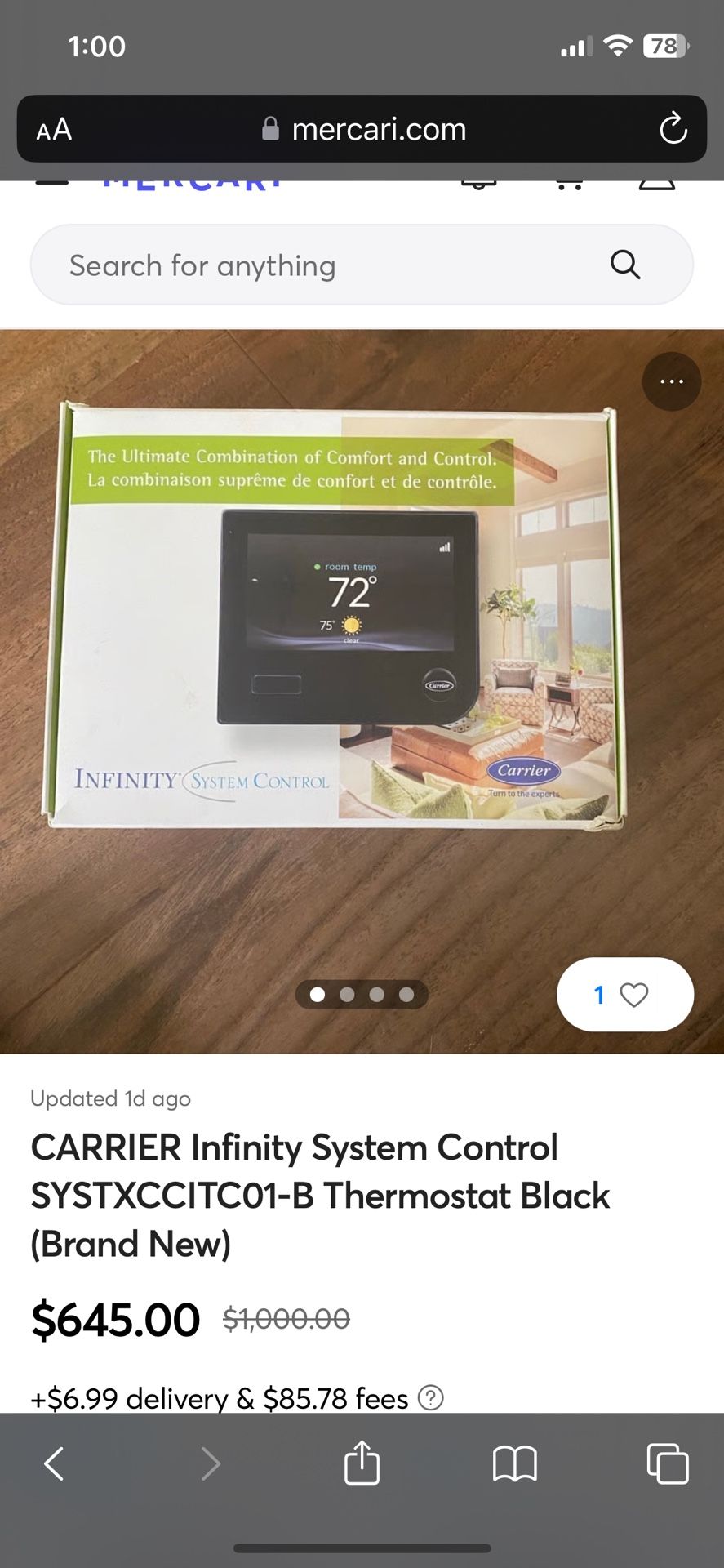 Carrier Thermostat