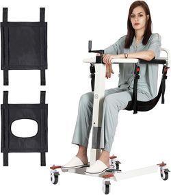 Patient Lift Transfer Chair, Bedside Commode Transport Chair