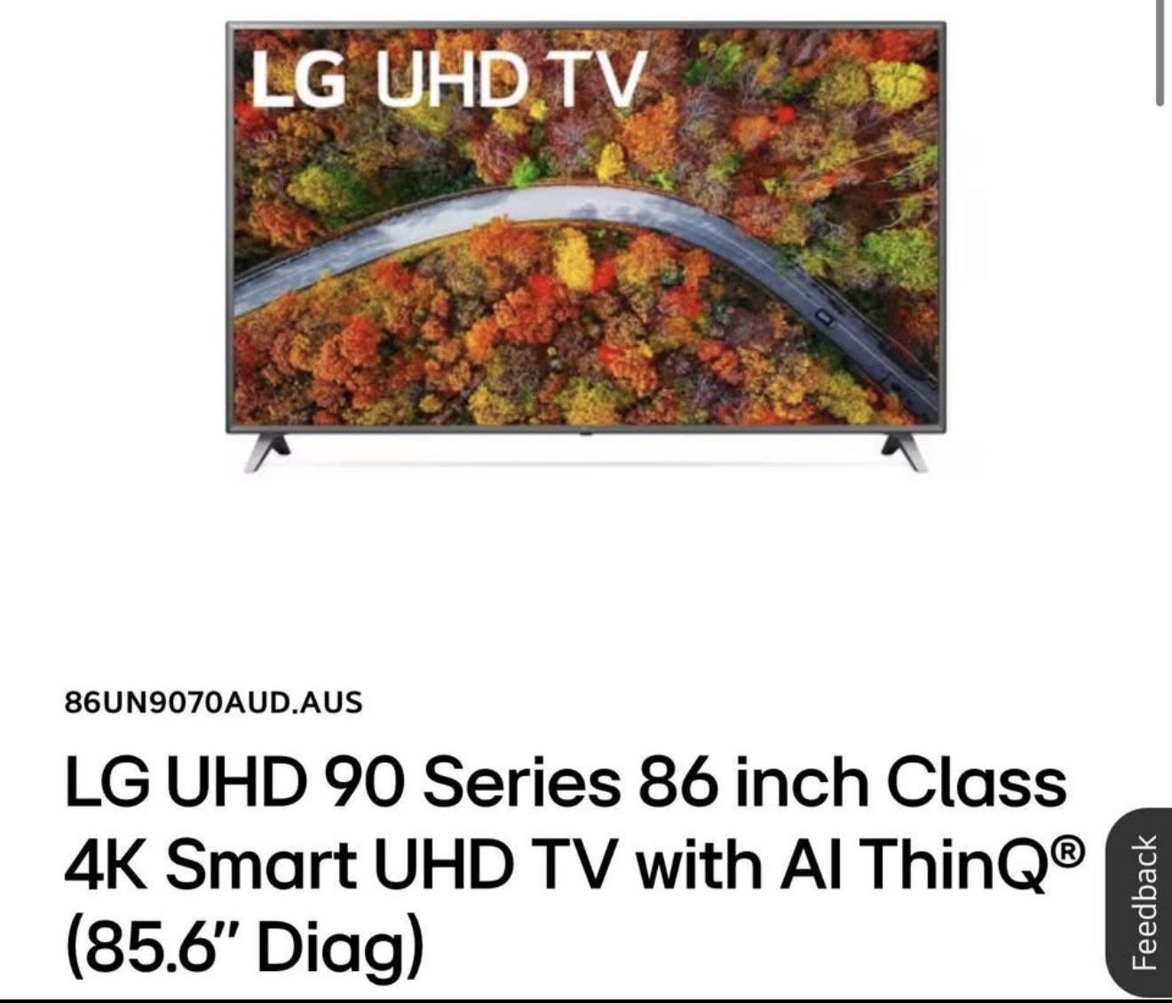 Smart Tv 86” 4k