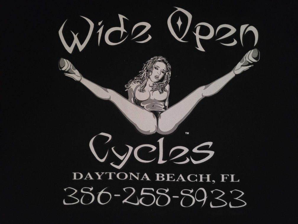 WIDE OPEN CYCLES HARLEY DAVIDSON FLORIDA SHIRT 2XL