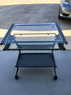 Metal & Glass Laptop/Computer Desk