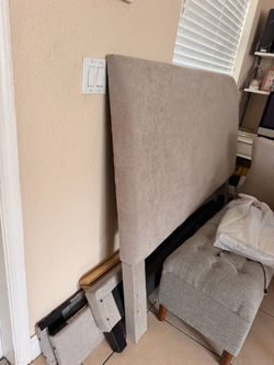 Upholstered  queen bed