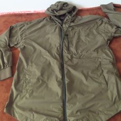 BYLT Dawnbreaker Jacket Mens dark olive Premium Basics Packable Windbreaker XL