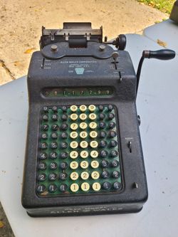 Allen Wales Desk Model Adding Machine