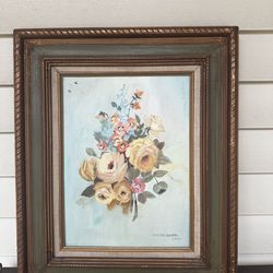 Vintage Floral Artwork Decor Wall Art 