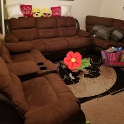 3 Piece Sectional Couch ...IF ITS LISTED ITS AVAILABLE 