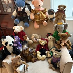 Vintage teddy bear collection