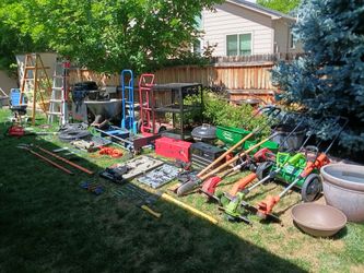 Yard Tools Blowers Trimmers Ladders BBQ Grills Tool Boxes