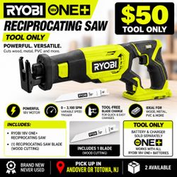 RYOBI 18V ONE+ Reciprocating Saw w/ Blade ā NEW ā $50