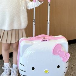 3D Hello Kitty Carry On Luggage Suitcase 20"