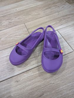 Purple Crocs Girl Shoes Size 13 - 1