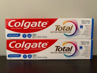 Colgate Total 5.1oz Whitening Gel Toothpaste, Price for Both
