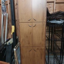 Solid wood cabinet. 