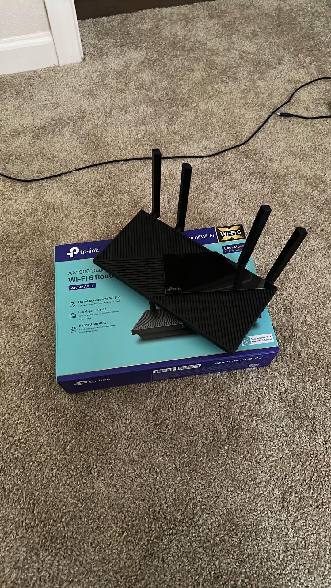 tp-link AX1800 Dual Band Wi-Fi 6 Router