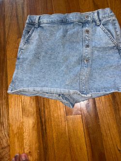 Light Wash Denim Skort