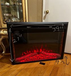 Electric Fireplace and Heather