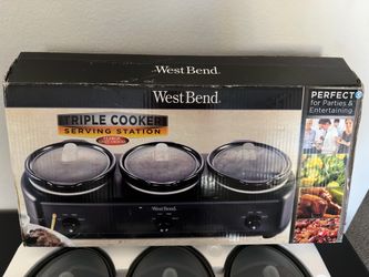 West Bend Triple Cooker Serving Station