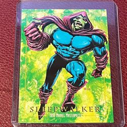 1992 Marvel Masterpieces Trading Cards #89 Sleepwalker RJS