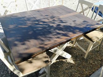 Farmhouse Dining Table with Chairs