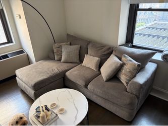 Sectional Couch Grey with Chase