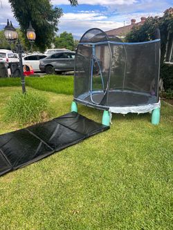 Kids Trampoline with Safety Net Enclosure