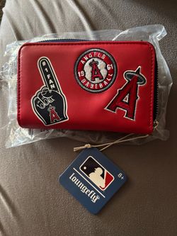 MLB LA Angels Patches Zip Around Wallet