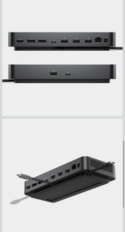 Brand New Dell Pro Dock WD25 - USB Type-C with DP Alt Mode Connector, DisplayPort/HDMI/USB 3.2 Gen2 Connectivity - Black