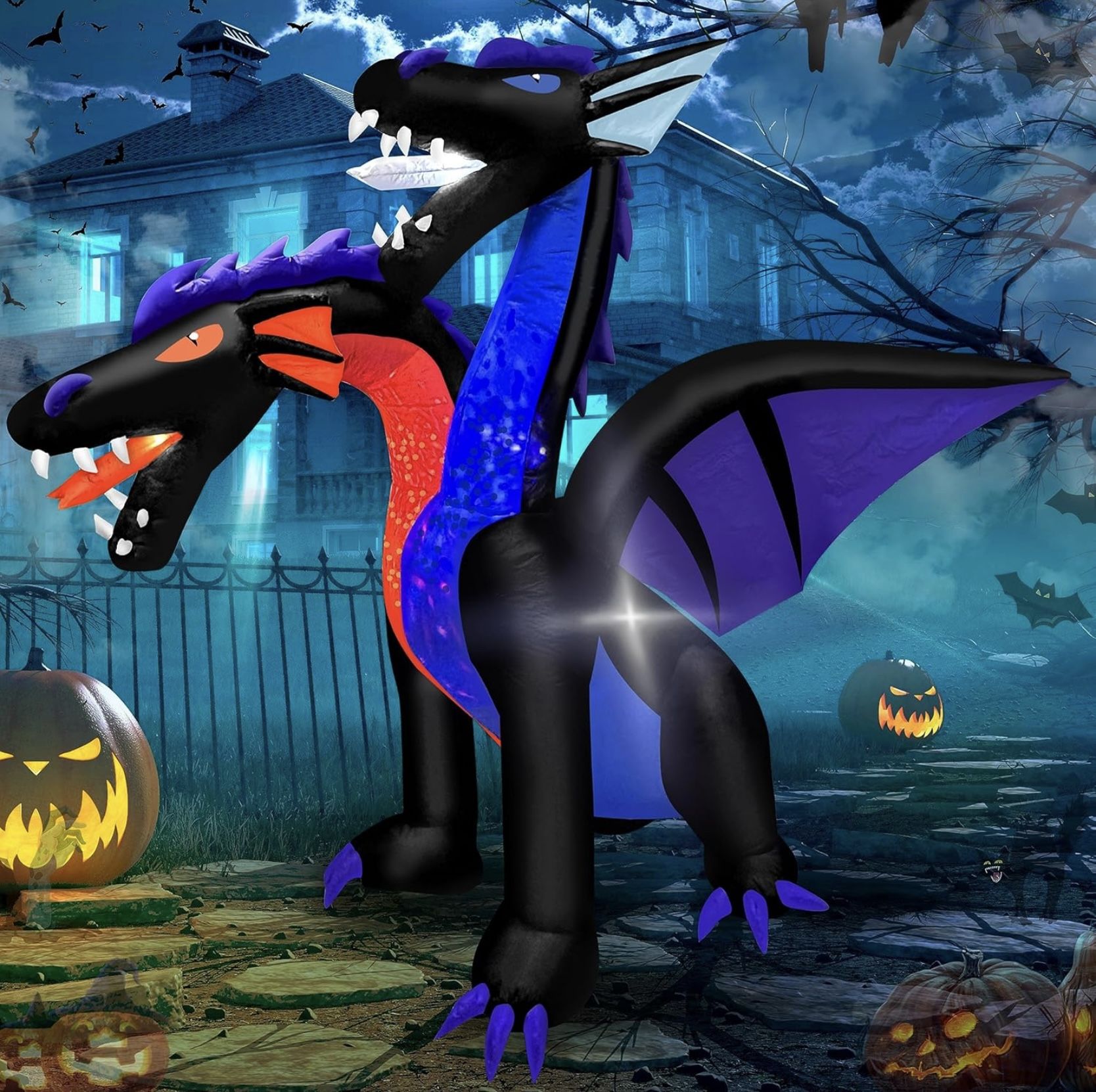 NEW Halloween 7FT Dragons Airblown inflatable