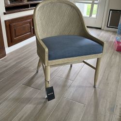 White Blue Chair