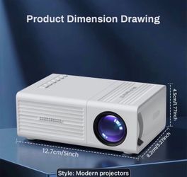 New Portable Projector, Supports 1080P, USB Connection, Remote Control - Compatible With Smartphones, Tablets, Laptops, TV Sticks, 1280*720 Native Res