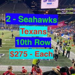 Seahawks Texans Tickets 