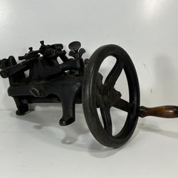 Antique Saw Set Machine For Mechanical Band Saw Blades Hand Driven ~ Disston?
