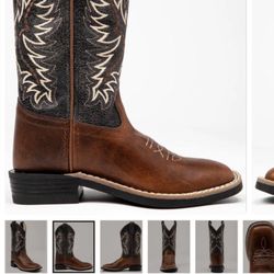 CODY JAMES BOYS' RYDER WESTERN BOOTS - SQUARE TOE Size 1