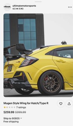 Mugen Style Wing for Hatch/Type R