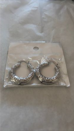 Silver earrings