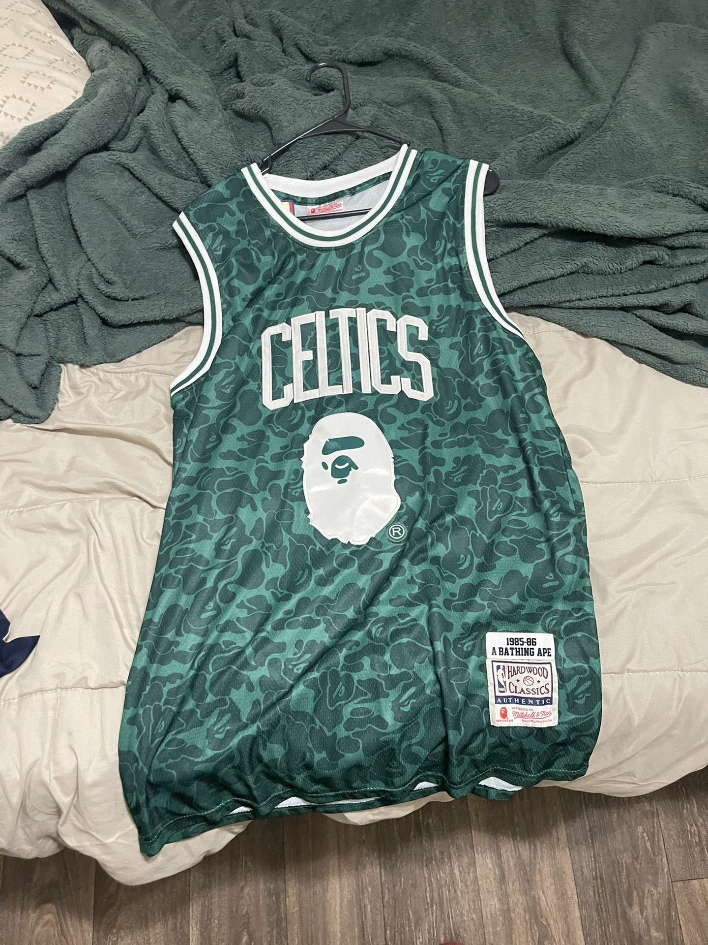 Bape X Mitchell & Ness Celtics Swingman Jersey