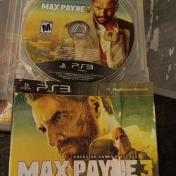 PS3 MAX PAYNE 3 Video Game